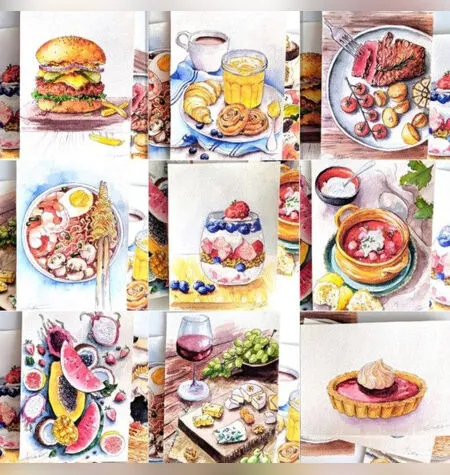 Food-скетчинг - Анна Белоусова