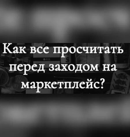 Как все просчитать перед заходом на маркетплейс? - Анастасия Романова