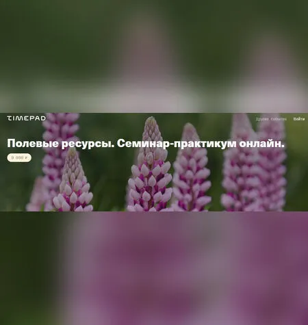 Полевые ресурсы. Семинар-практикум - Елена Веселаго